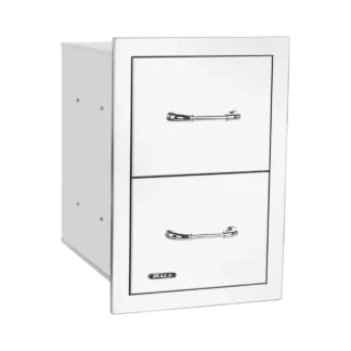 Stainless Steel Double Drawer SKU: 56985