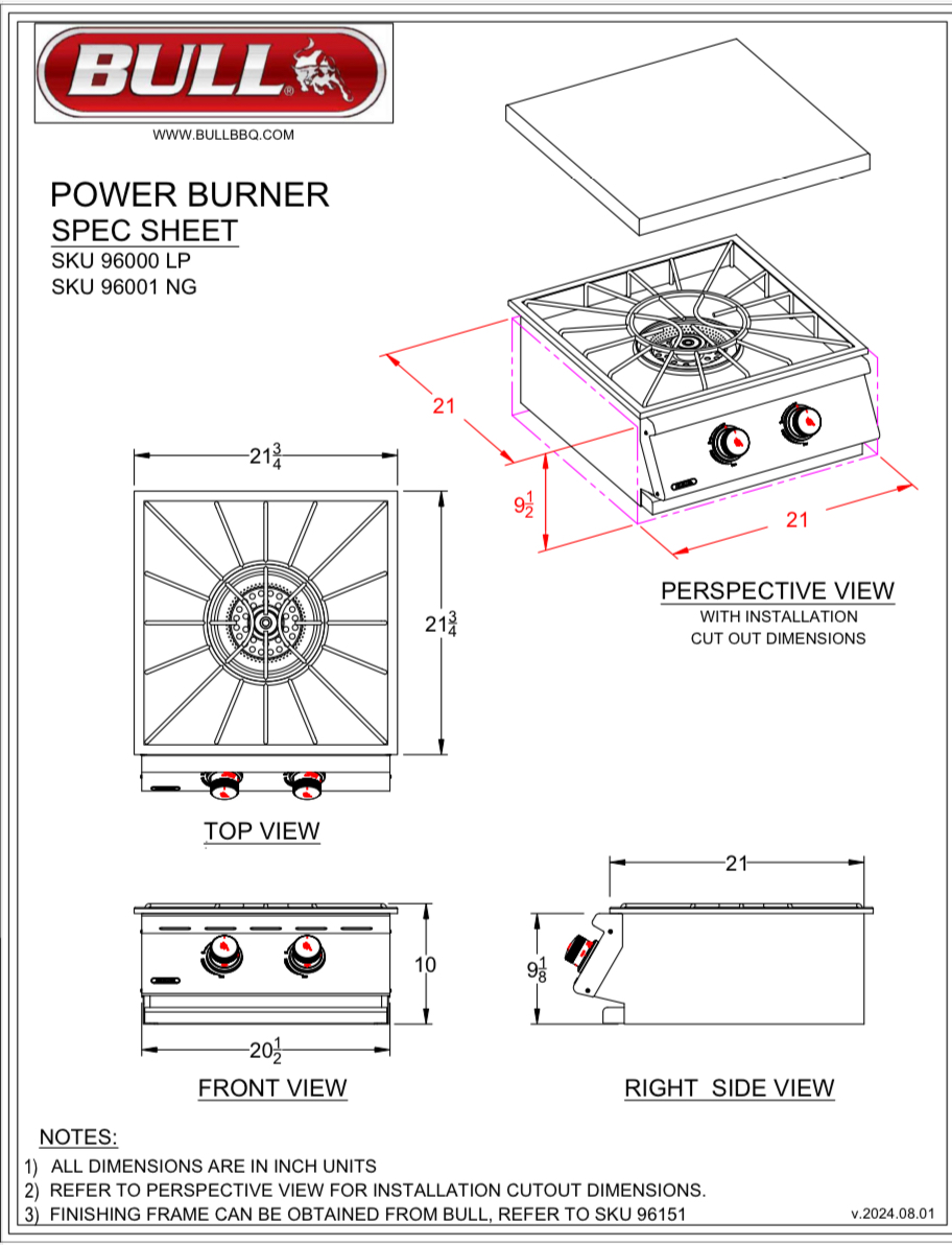 Power Burner SKU: 96000 (LP) / 96001 (NG) - Image 4